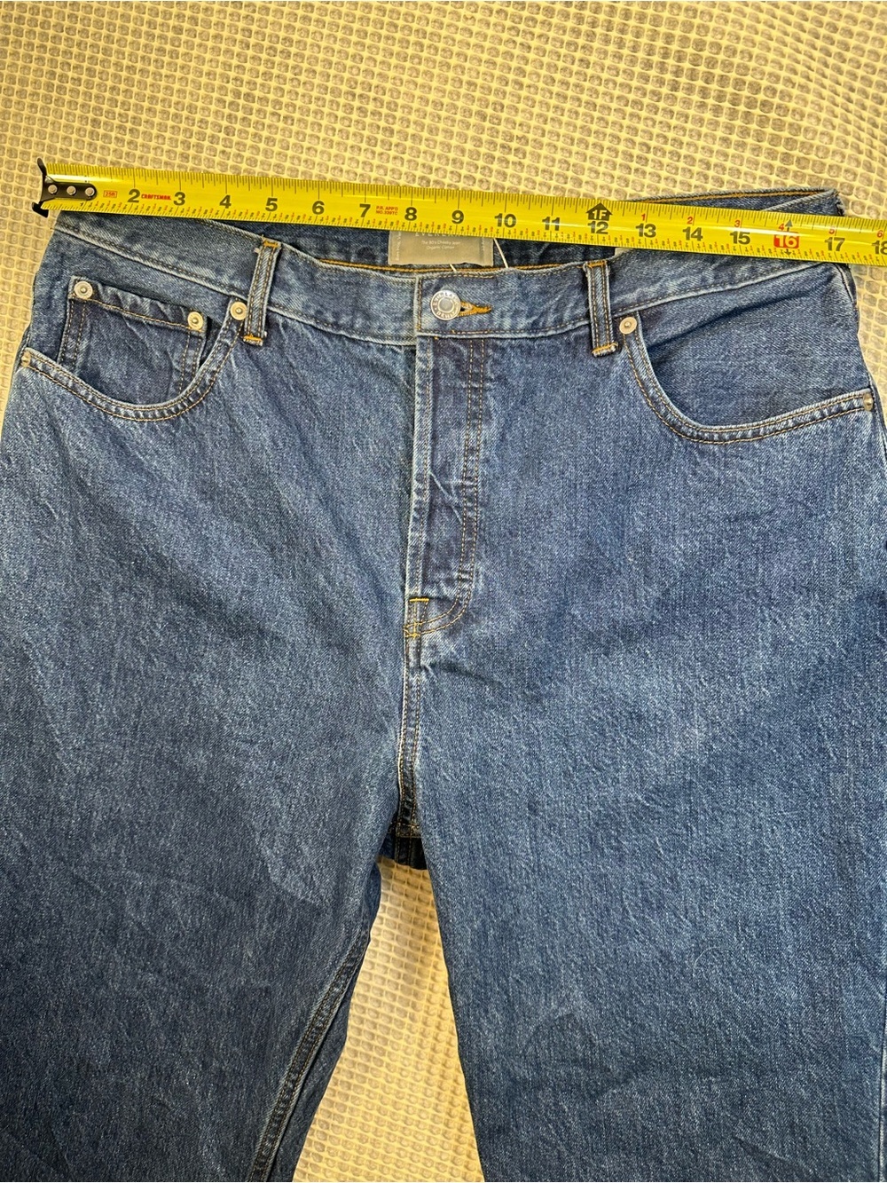 Everlane The Cheeky 90s Jean Crop Raw Hem Straight Leg Size 33 - Picture 9 of 12